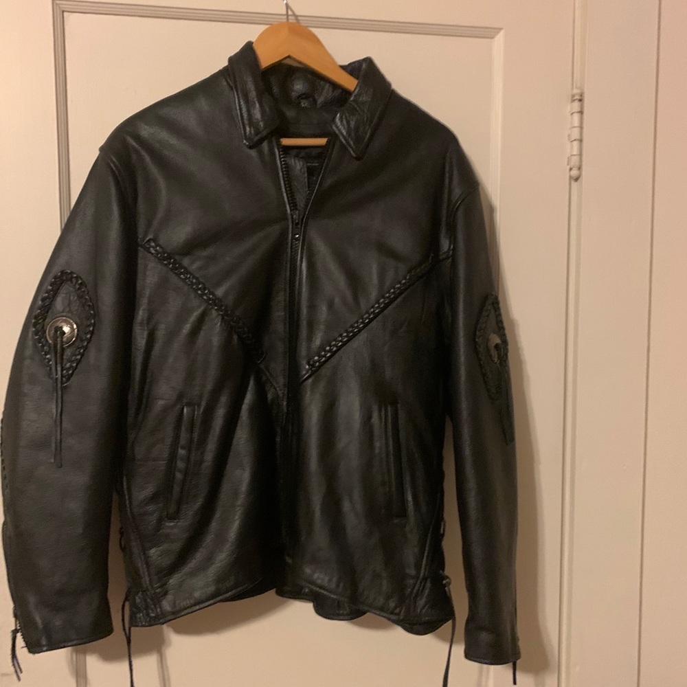 UniK leather jacket heavy size xxl vintage